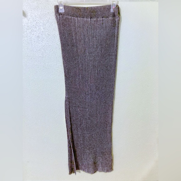 Zara Textured silver Skirt nwt - Picture 3 of 6